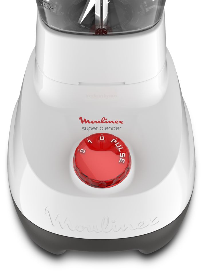 BLENDER SUPER BOL EN PLASTIQUE  1,75L 700W 2V 2ACC BLANC LM207125  Moulinex