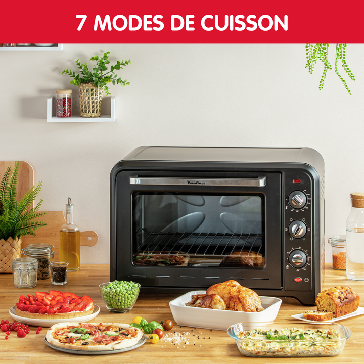 FOUR ELECTRIQUE OPTIMO 60L 2200W NOIR OX495810 Moulinex