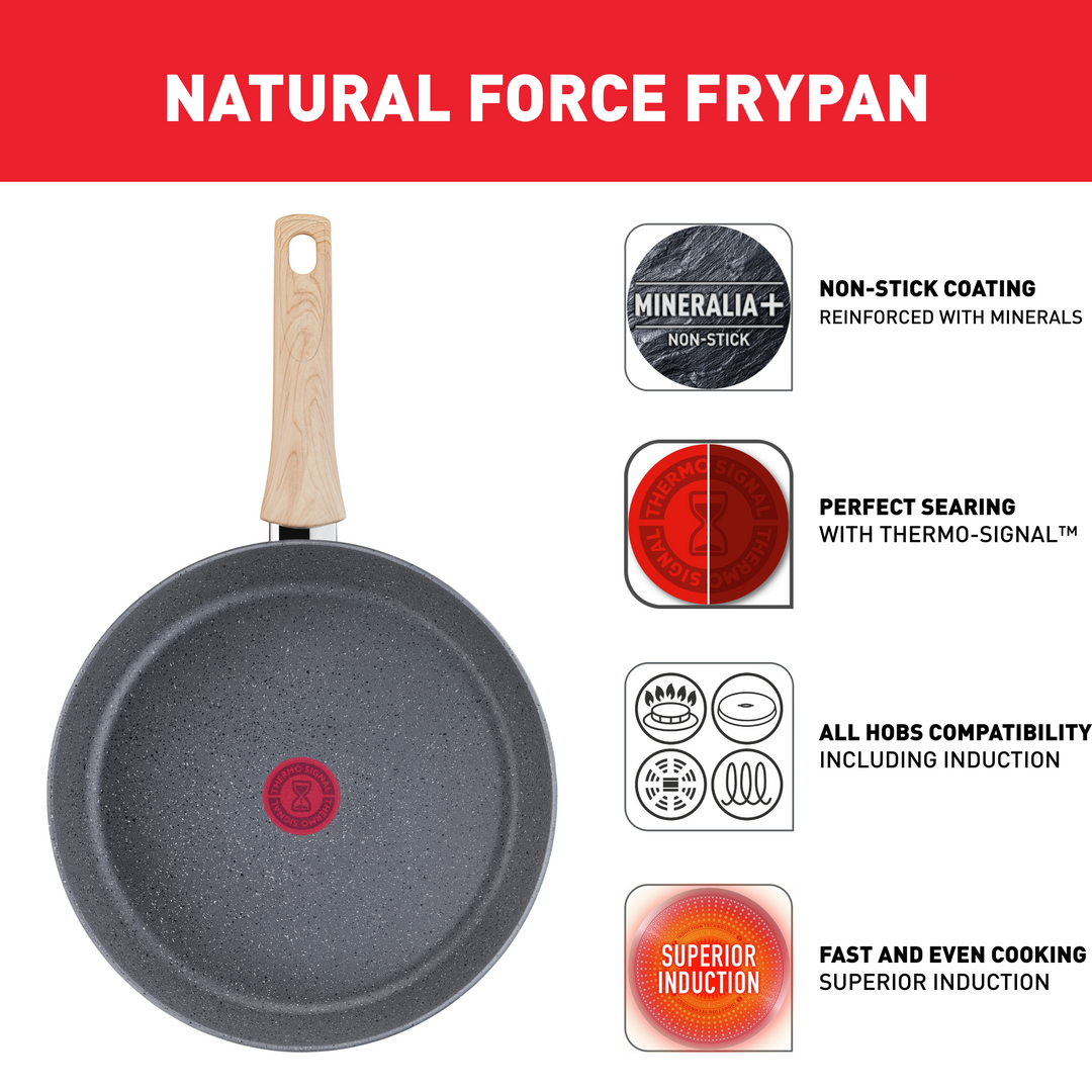 SET 7PCS NATURA MARBLE GRIS B867S785 Tefal