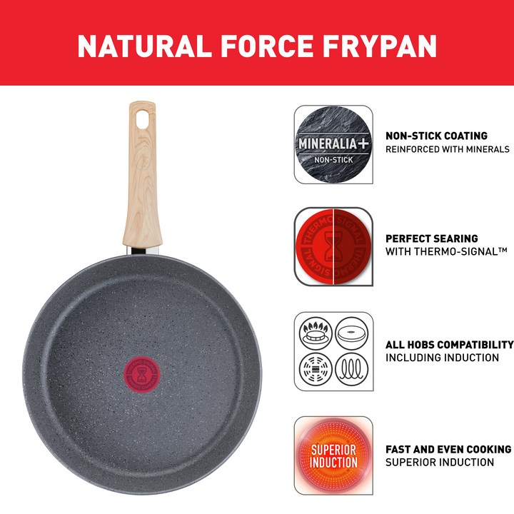 SET 7PCS NATURA MARBLE GRIS B867S785 Tefal