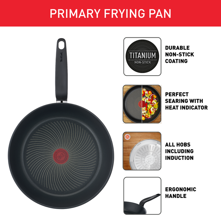 POELE INOX 30CM PRIMARY E3090704 Tefal