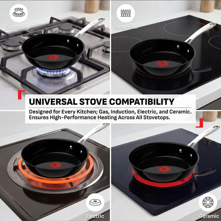 POELE 24CM EXCEL+ CERAM NOIR G2150423 Tefal