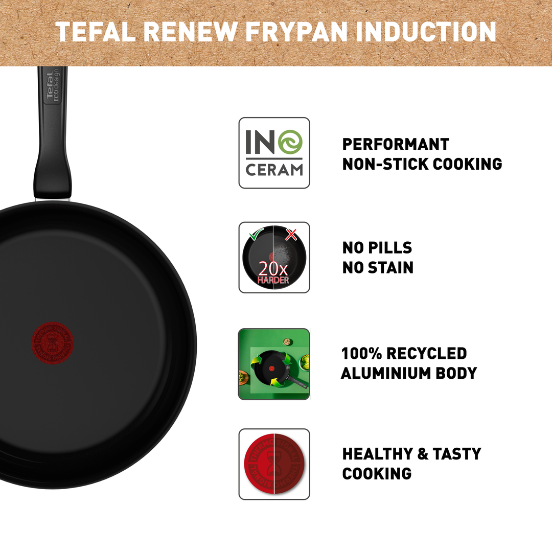 POELE 20CM RENEW BLACK C4320223 Tefal