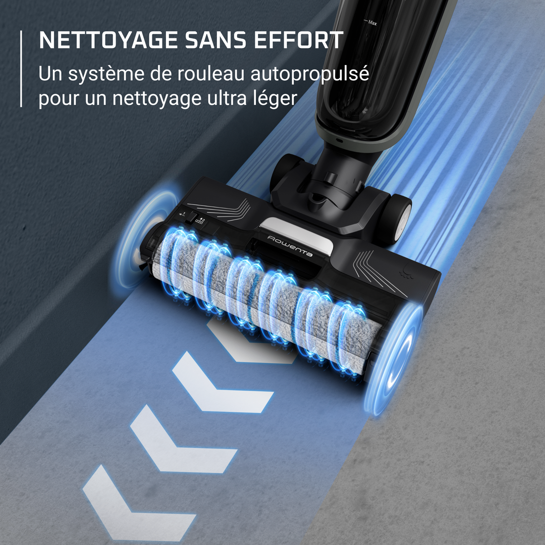 ASPIRATEUR LAVEUR SANS FIL  WET &amp; DRY  X-CLEAN 4 GRIS ANTH GZ5035WO Rowenta