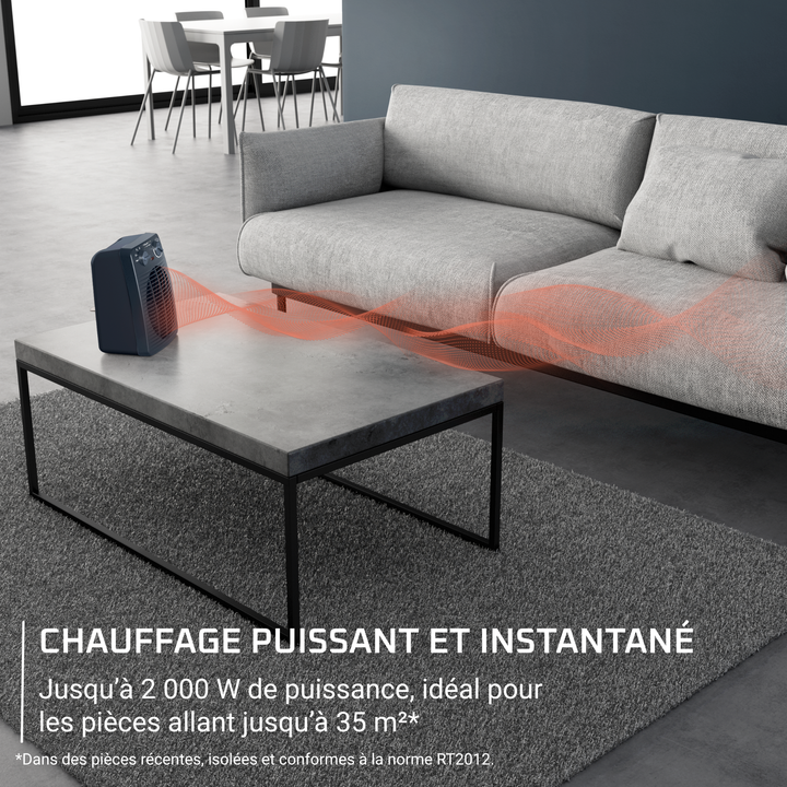 CHAUFFAGE SOUFFLANT 2EN1 COMPACT POWER 2000W SO2211F0 Rowenta