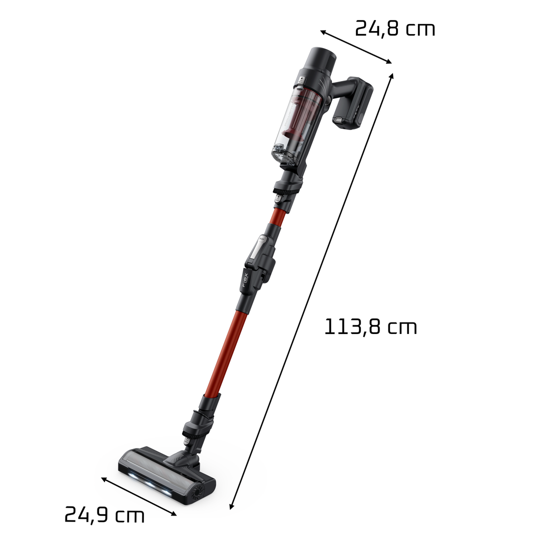 ASPIRATEUR BALAI FLEX X-PERT 7.60 18V+KIT Animal RH6A83WO Rowenta