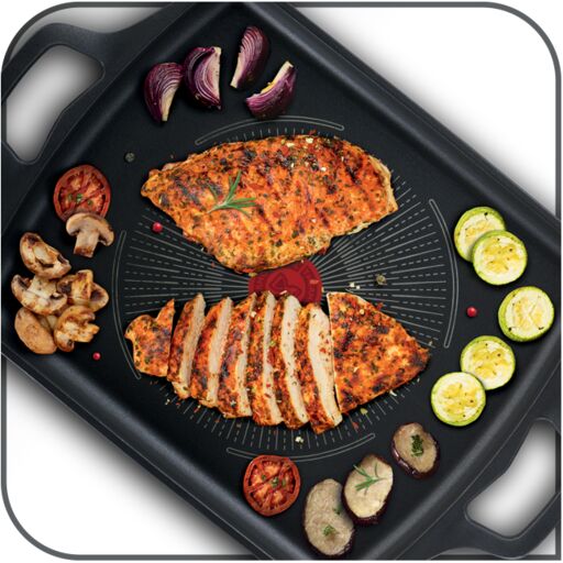 Poêle Plancha Tefal Robusto 26x32cm Noir
