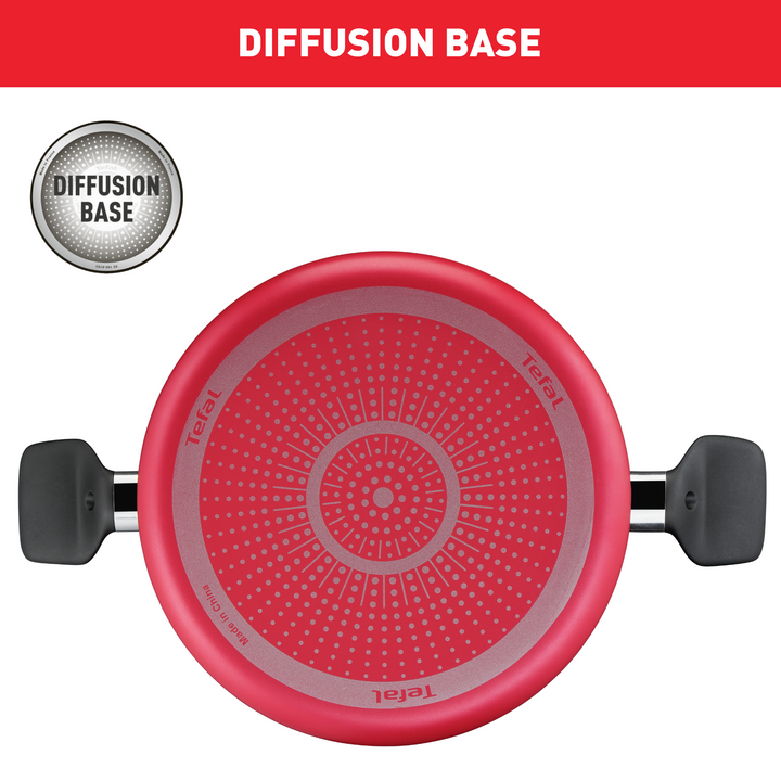 Batterie de cuisine 9 pièces Super Cook rouge B460S984 Tefal