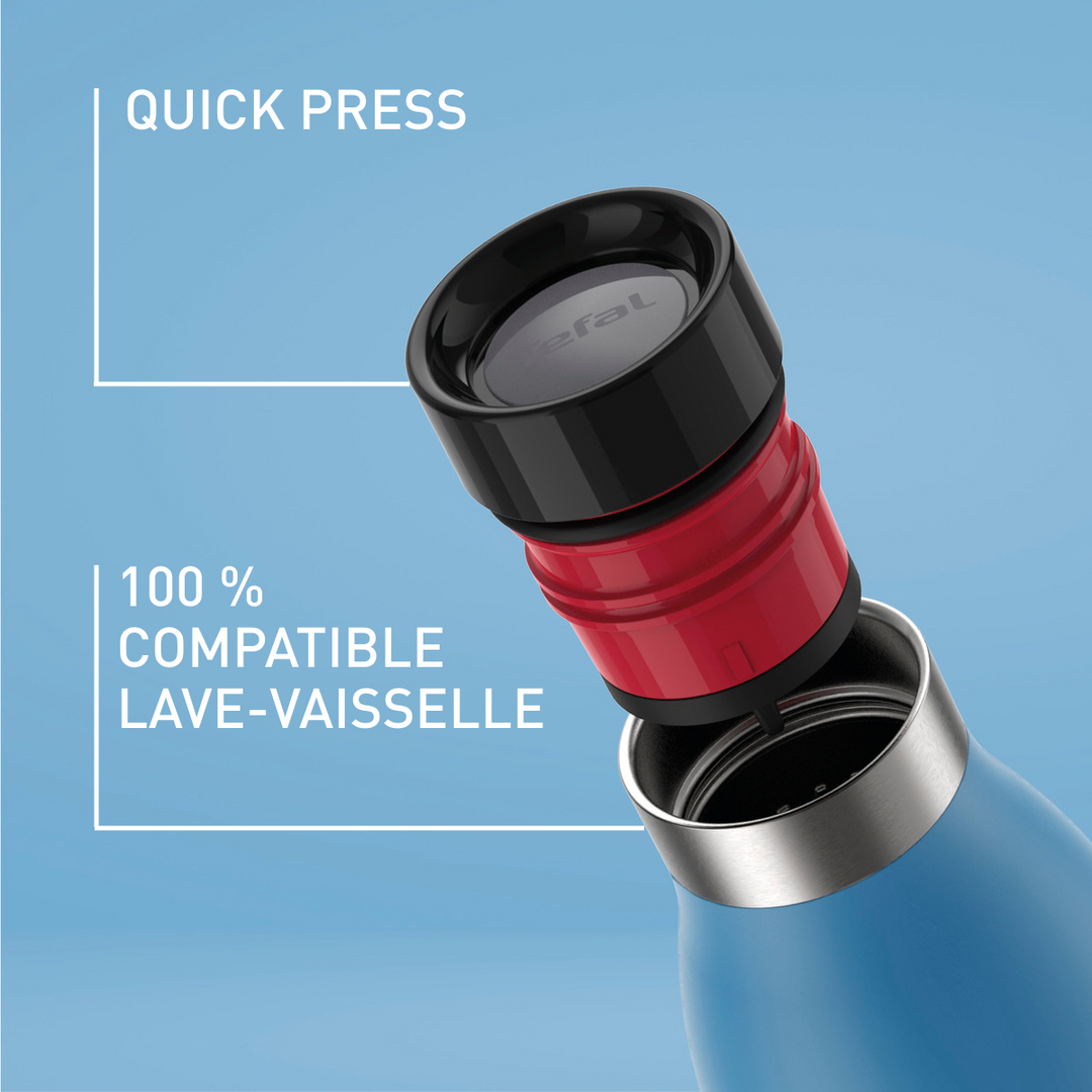 BOUTEILLE ISOTHERME BLUDROP 0.5L COAT AQUA N3110310 TEFAL
