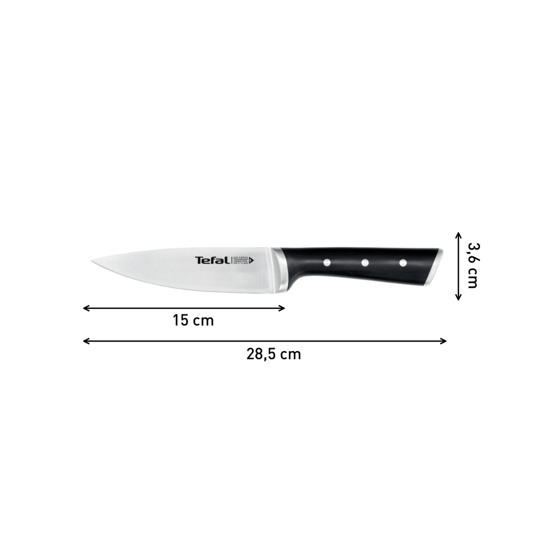PACK COUTEAU OFFICE 9CM K2320514 +COUTEAU CUISINE 11CM K2320914 +COUTEAU CHEF 15CM +COUV K2320324+COUTEAU PAIN 20CM K2320414 +COUTEAU SLICING 20CM K2320714 - ICE FORCE TEFAL
