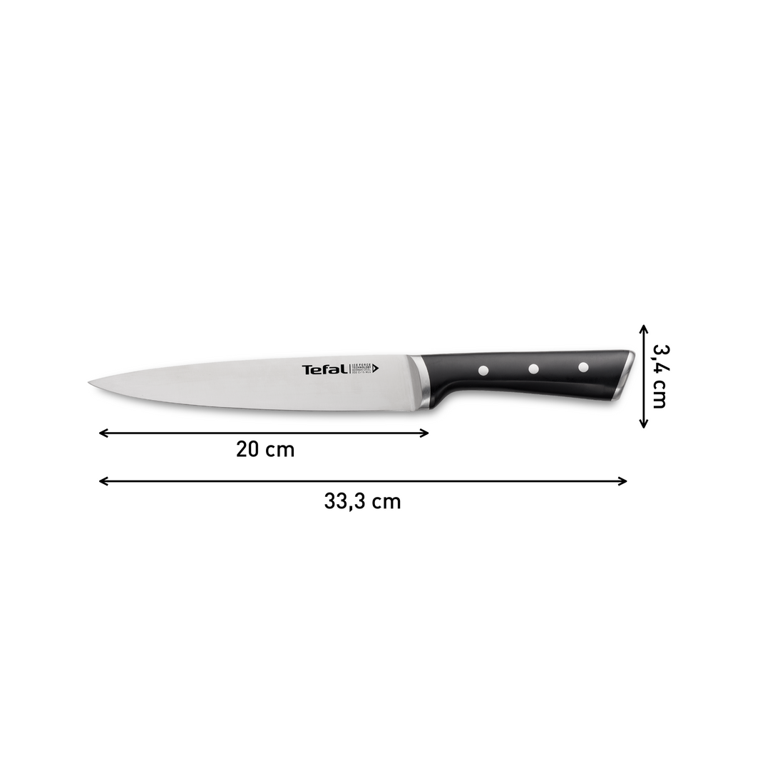 PACK COUTEAU OFFICE 9CM K2320514 +COUTEAU CUISINE 11CM K2320914 +COUTEAU CHEF 15CM +COUV K2320324+COUTEAU PAIN 20CM K2320414 +COUTEAU SLICING 20CM K2320714 - ICE FORCE TEFAL
