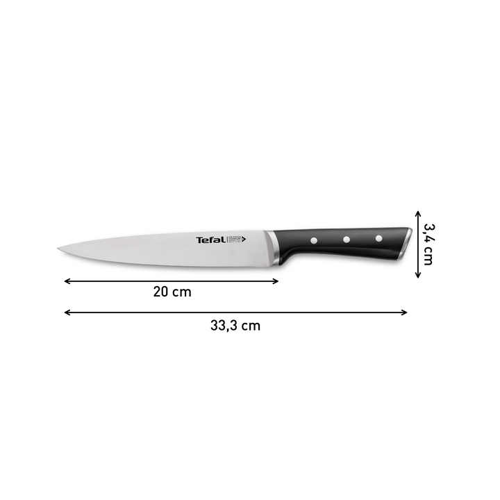 PACK COUTEAU OFFICE 9CM K2320514 +COUTEAU CUISINE 11CM K2320914 +COUTEAU CHEF 15CM +COUV K2320324+COUTEAU PAIN 20CM K2320414 +COUTEAU SLICING 20CM K2320714 - ICE FORCE TEFAL