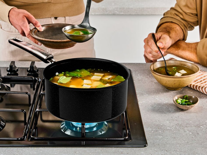 CASSEROLE 16CM SPACE+ EXC+CERAM NOIR G2122802 Tefal