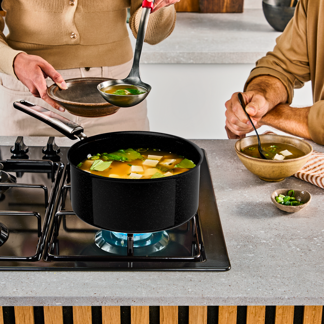 CASSEROLE 20CM SPACE+ EXC+CERAM NOIR G2123002 TEFAL