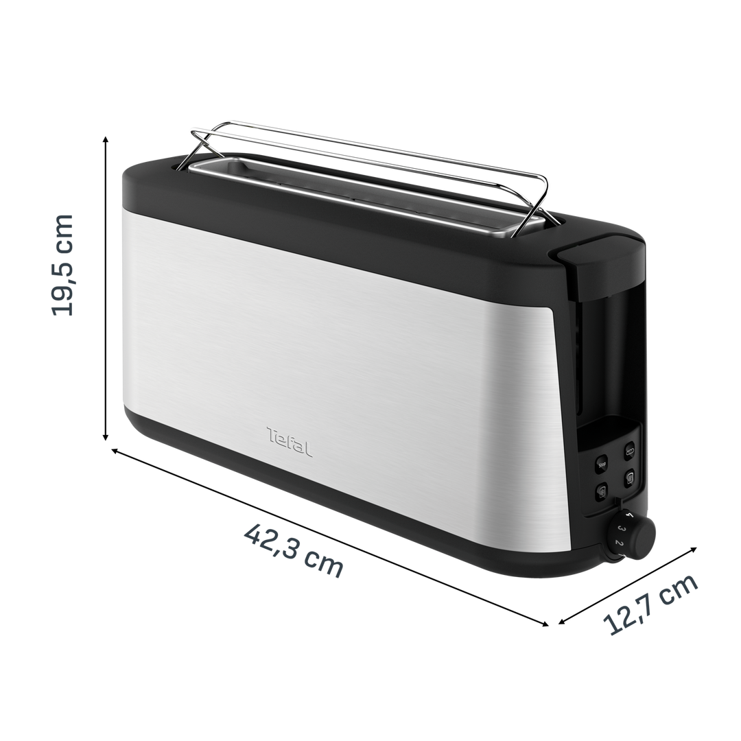 TOASTER INOX ELEMENT 1000W SILVER/NOIR TL430811 Tefal