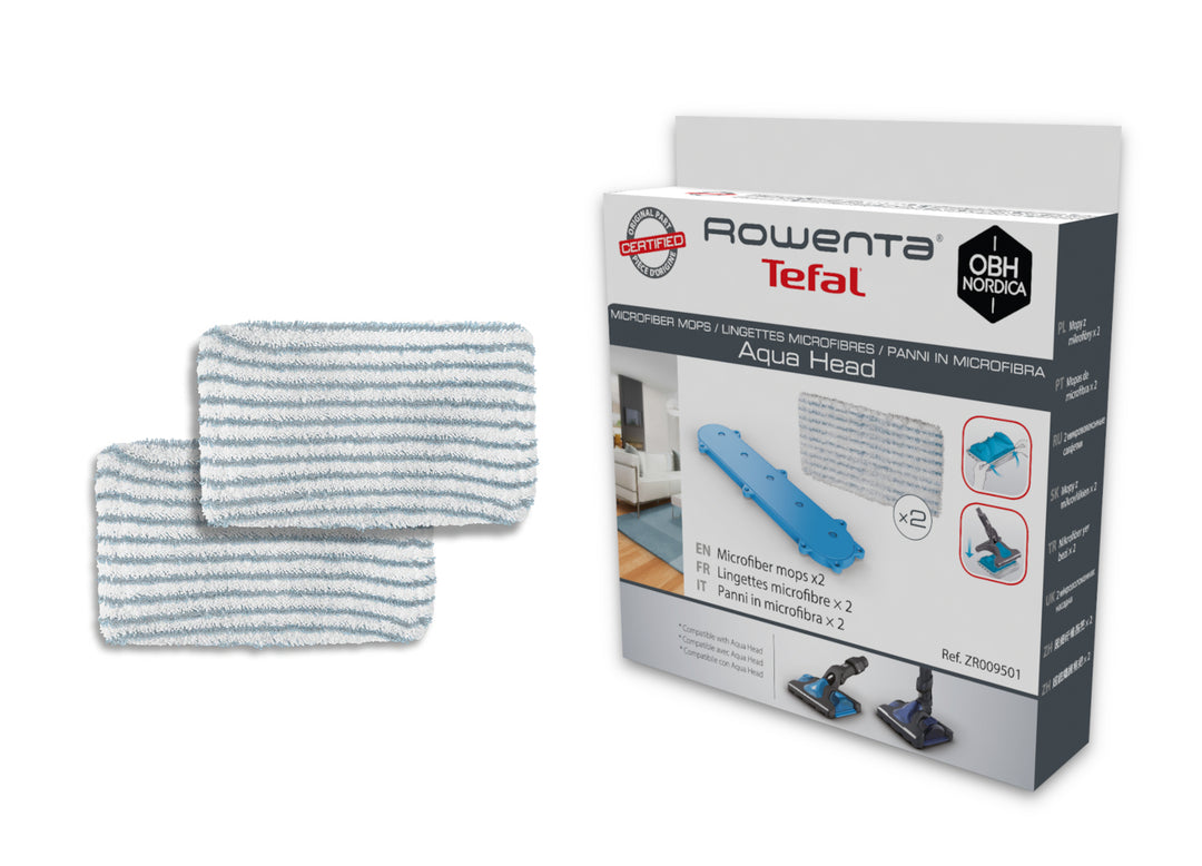 Rowenta Lingettes Microfibres x2 ZR009501 — Aspirateur Balai Aqua