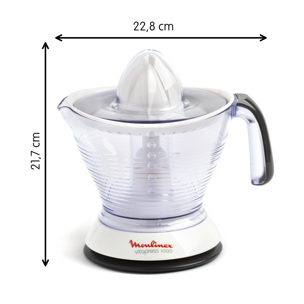PRESSE AGRUMES VITAPRESS 1L 25W BLANC PC302B10 Moulinex